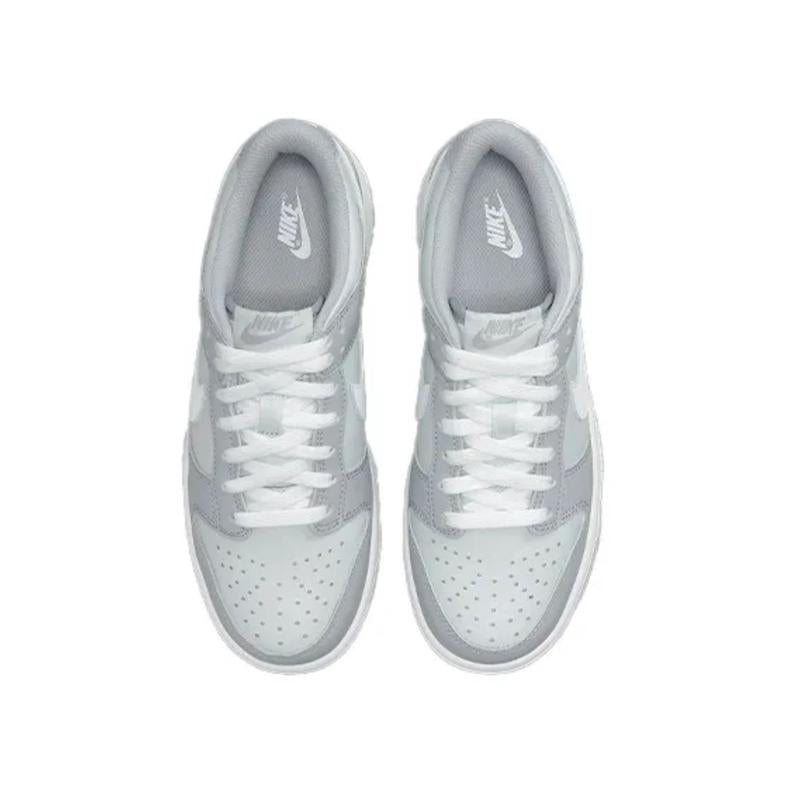 Nike Dunk Low Two-Toned Pure Platinum Wolf Grey Youth / Women’S Perfect Neutral Casual Sneaker Walking Shoes Trainer Shoes Trainer Footwear Girl